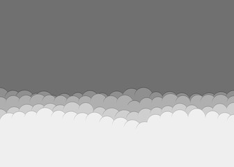 Abstract Color Clouds Sky Generative Art background illustration