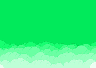 Obraz premium Abstract Color Clouds Sky Generative Art background illustration