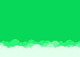 Obraz premium Abstract Color Clouds Sky Generative Art background illustration