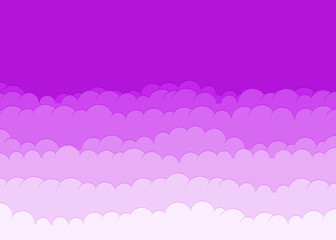 Abstract Color Clouds Sky Generative Art background illustration