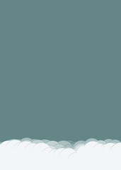 Abstract Color Clouds Sky Generative Art background illustration