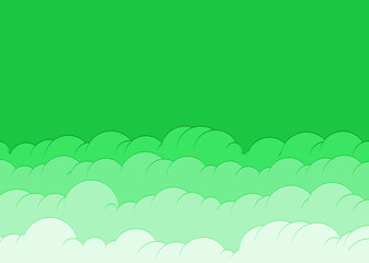 Abstract Color Clouds Sky Generative Art background illustration