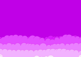 Abstract Color Clouds Sky Generative Art background illustration