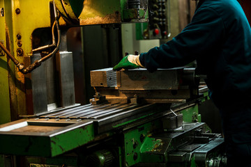 Industry factory iron works steel and machine