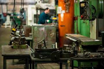 Industry factory iron works steel and machine