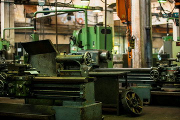 Obraz na płótnie Canvas Industry factory iron works steel and machine