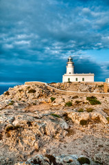 Fototapeta na wymiar Cavalleria's cape lighthouse