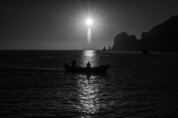 fishing sunrise © Lourdes