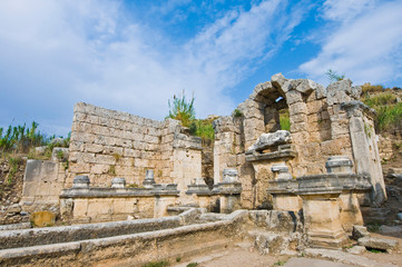 Fototapeta premium Ancient Perge archaeological site, Turkey