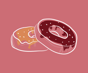 donut, sweets, confectionery