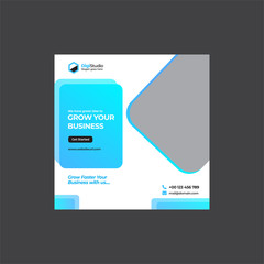 Corporate web banner or flyer social media post template