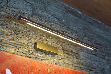 Toned. For thin, grape led light restaurants . Long decorative lamps in the loft style.