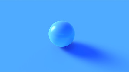 Blue Sphere 3d illustration 3d render	