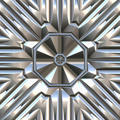 3d effect - abstract octagonal stell texture pattern