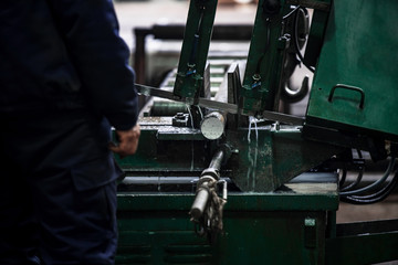 Obraz premium Industry factory iron works steel and machine