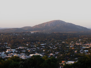 aerial view of the city