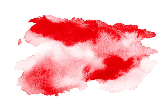 Abstract red watercolor art hand paint background. Watercolor background.