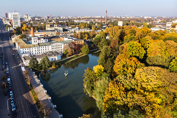 Łódź- widok na Białą Fabrykę. © Tomasz Warszewski