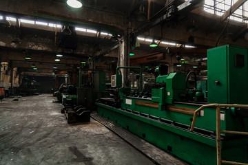 Naklejka premium Industry factory iron works steel and machine