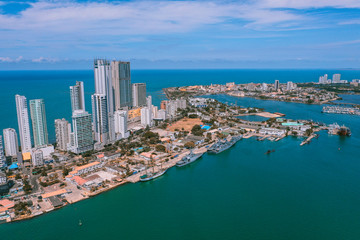 Aerial view of Cartagena Bocagrande © pierrick