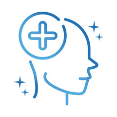 alzheimers disease neurological brain medical gradient line icon