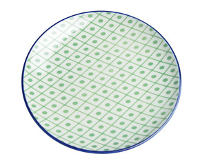 Empty plate on white background