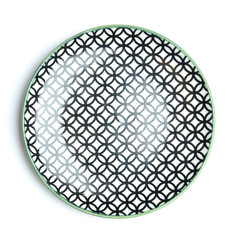 Empty plate on white background