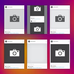 Social media blog network photo frame