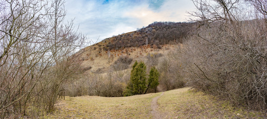 Sandberg hill mountain in winter