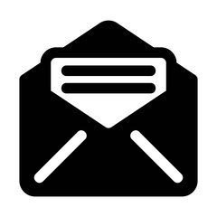 Letter, Email, Envelope icons. Read message, inbox, mail sign. Open business contract proposal letter. Online communication icon. Send an email illustration for perfect website, app and logo designs.