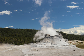 Erupting Yellowstone Geyser