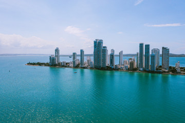 Aerial view of Cartagena Bocagrande