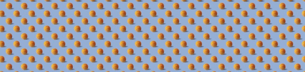 Seamless peach pattern on blue background