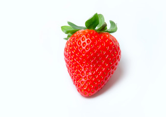 Sweet strawberry on white background.