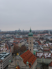 Fototapeta premium Munich city in Germany during winter