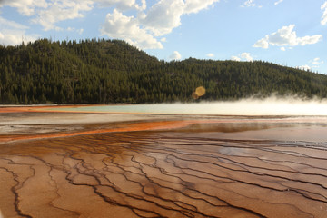 a giant grand prismatic spring