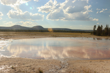 pink cloud reflections