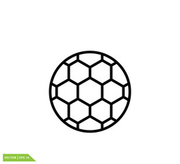 Fototapeta premium Football icon vector logo template