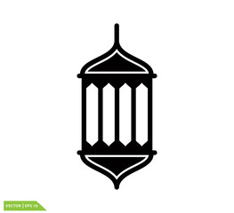 Lantern icon vector logo design template