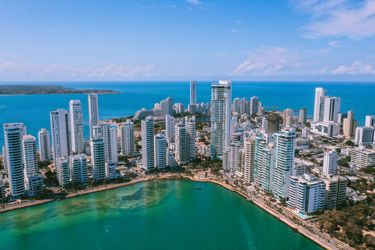 Aerial view of Cartagena Bocagrande