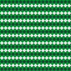 St. Patricks day Argyle. Pattern Scottish cage