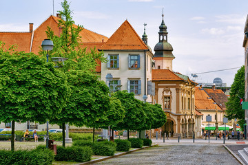 Square at Maribor Town Hall Slovenia © Roman Babakin