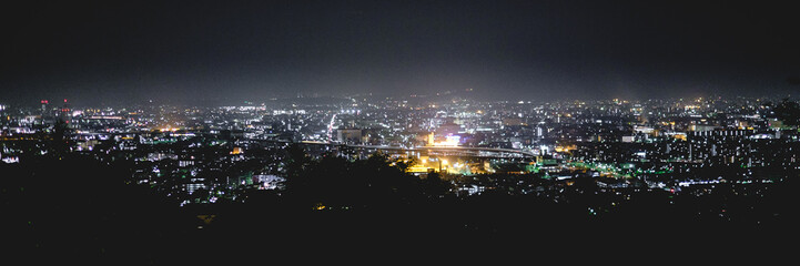 Fototapeta premium Kyoto panorama view form Inari Mountain, Kyoto Japan