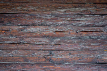 Braune verwitterte Holzwand