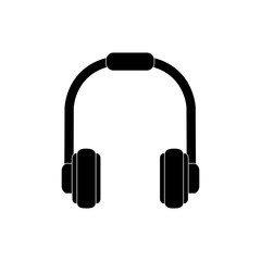 headphones device melody sound music silhouette style icon
