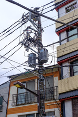 Fototapeta na wymiar Tokyo Power Lines