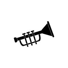 trumpet wind instrument melody sound music silhouette style icon