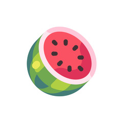 Watermelon flat icon. Slot machine symbol