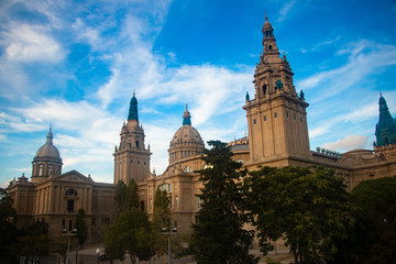Naklejka premium cathedral of Barcelona-Spain