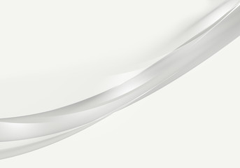 Abstract background waves. White and grey abstract background for business card or wallpaper
